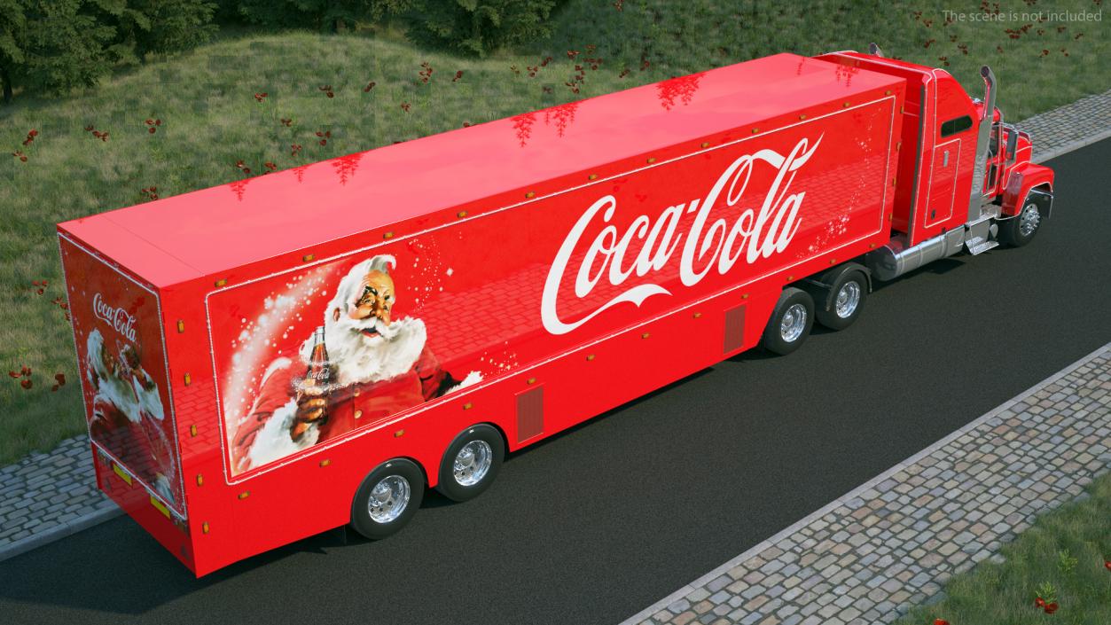 3D model Coca Cola Christmas Truck