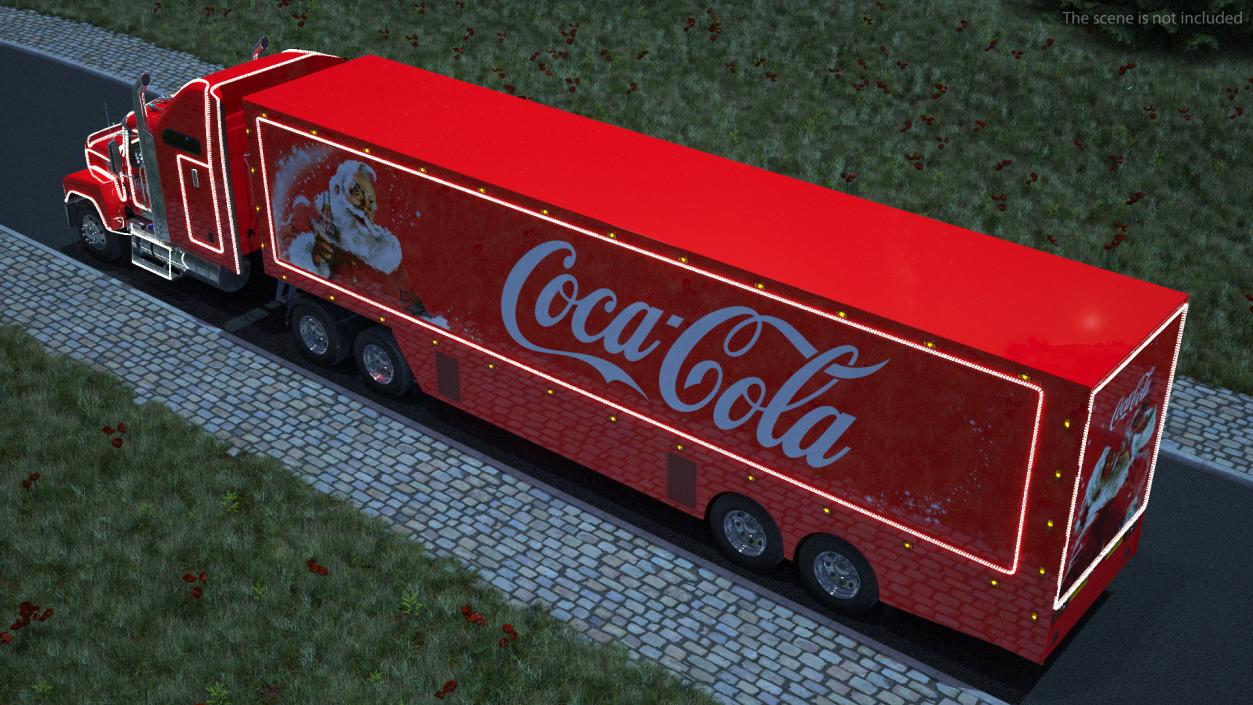 3D model Coca Cola Christmas Truck