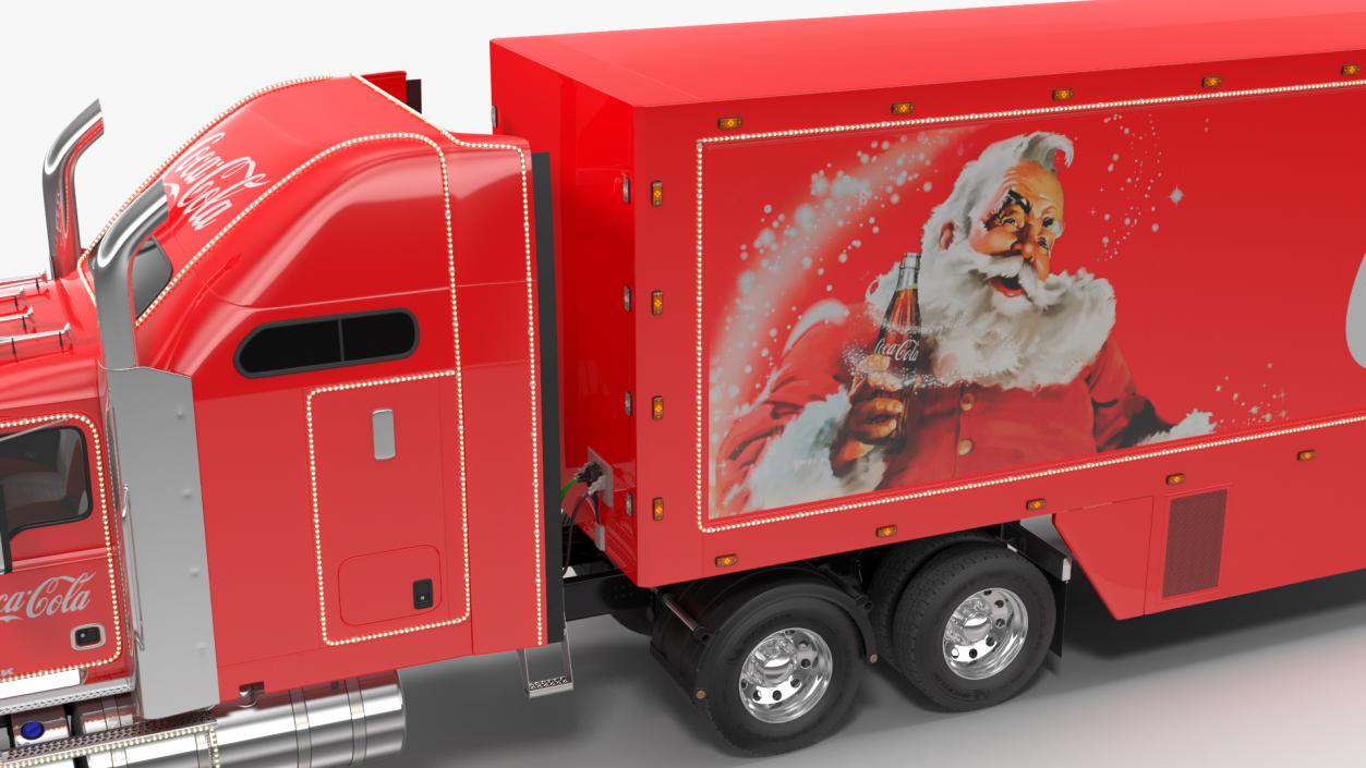 3D model Coca Cola Christmas Truck