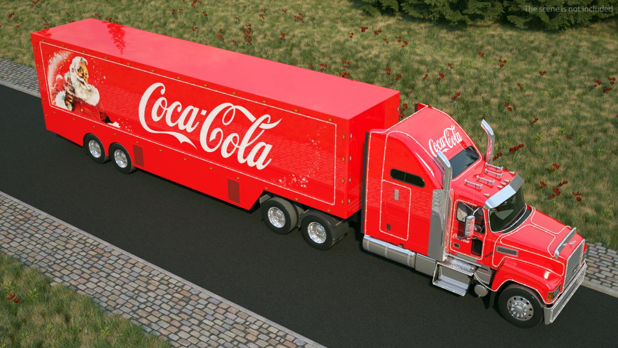 3D model Coca Cola Christmas Truck