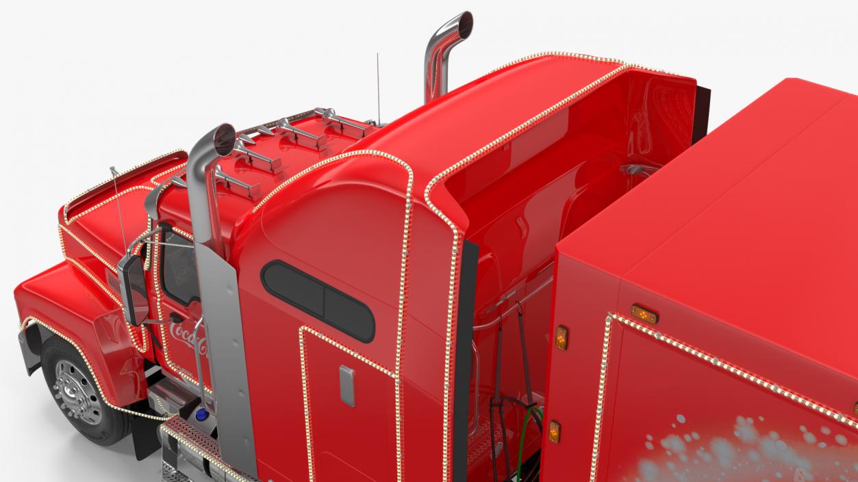 3D model Coca Cola Christmas Truck