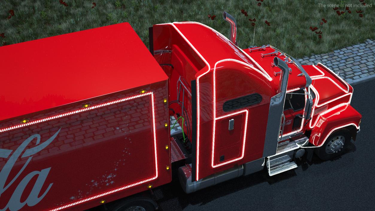 3D model Coca Cola Christmas Truck