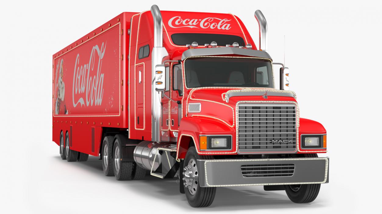 3D model Coca Cola Christmas Truck