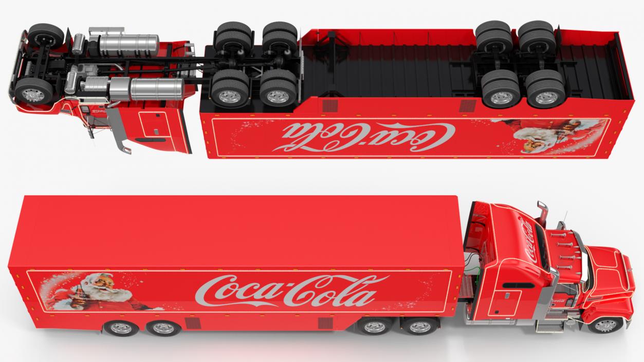 3D model Coca Cola Christmas Truck