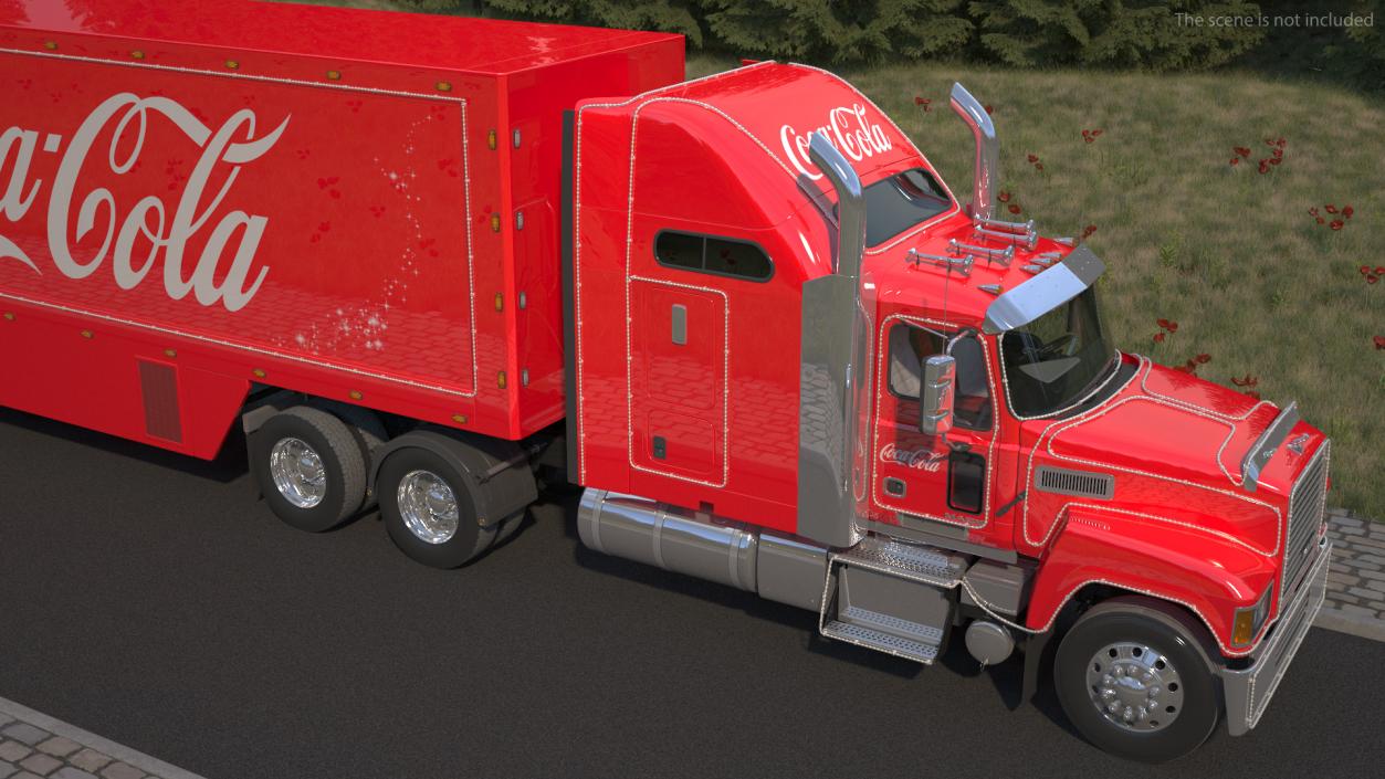 3D model Coca Cola Christmas Truck