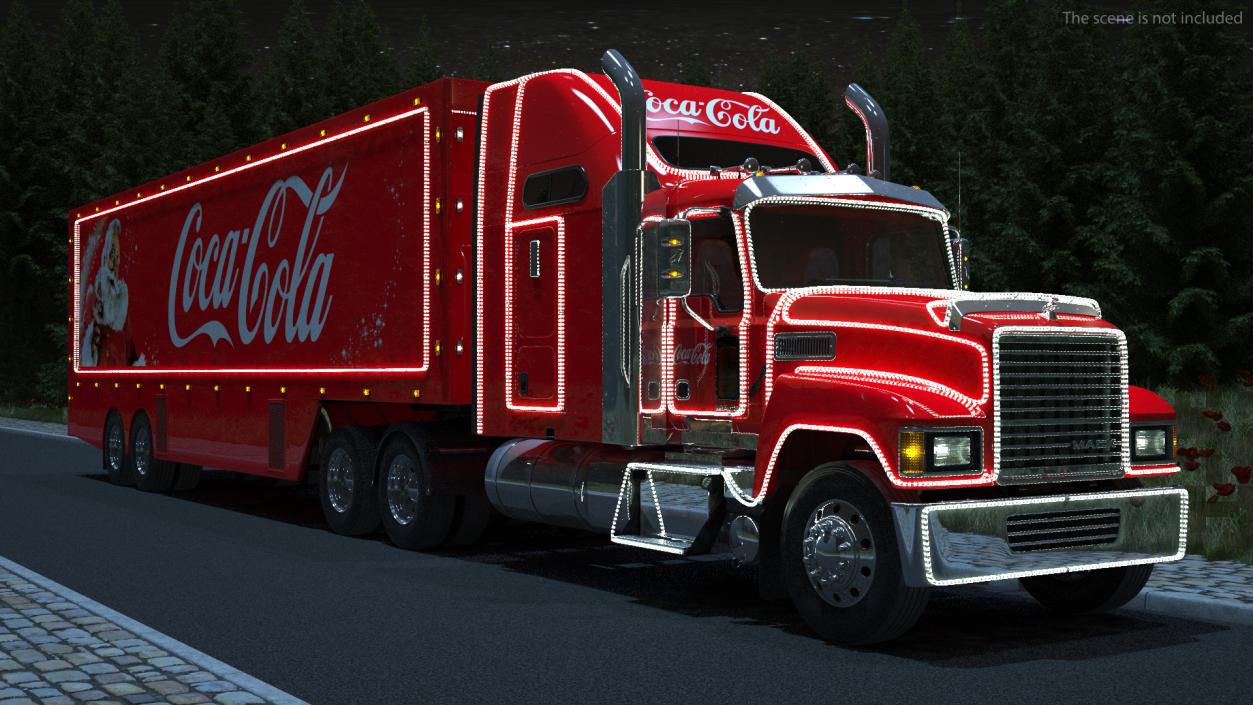 3D model Coca Cola Christmas Truck