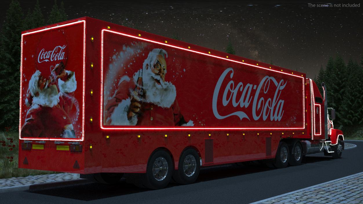 3D model Coca Cola Christmas Truck