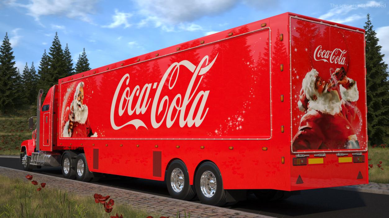 3D model Coca Cola Christmas Truck