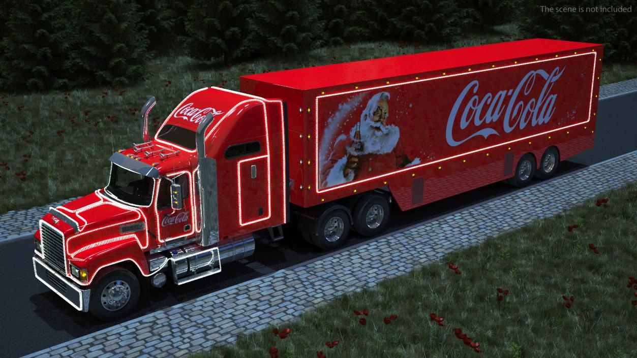 3D model Coca Cola Christmas Truck