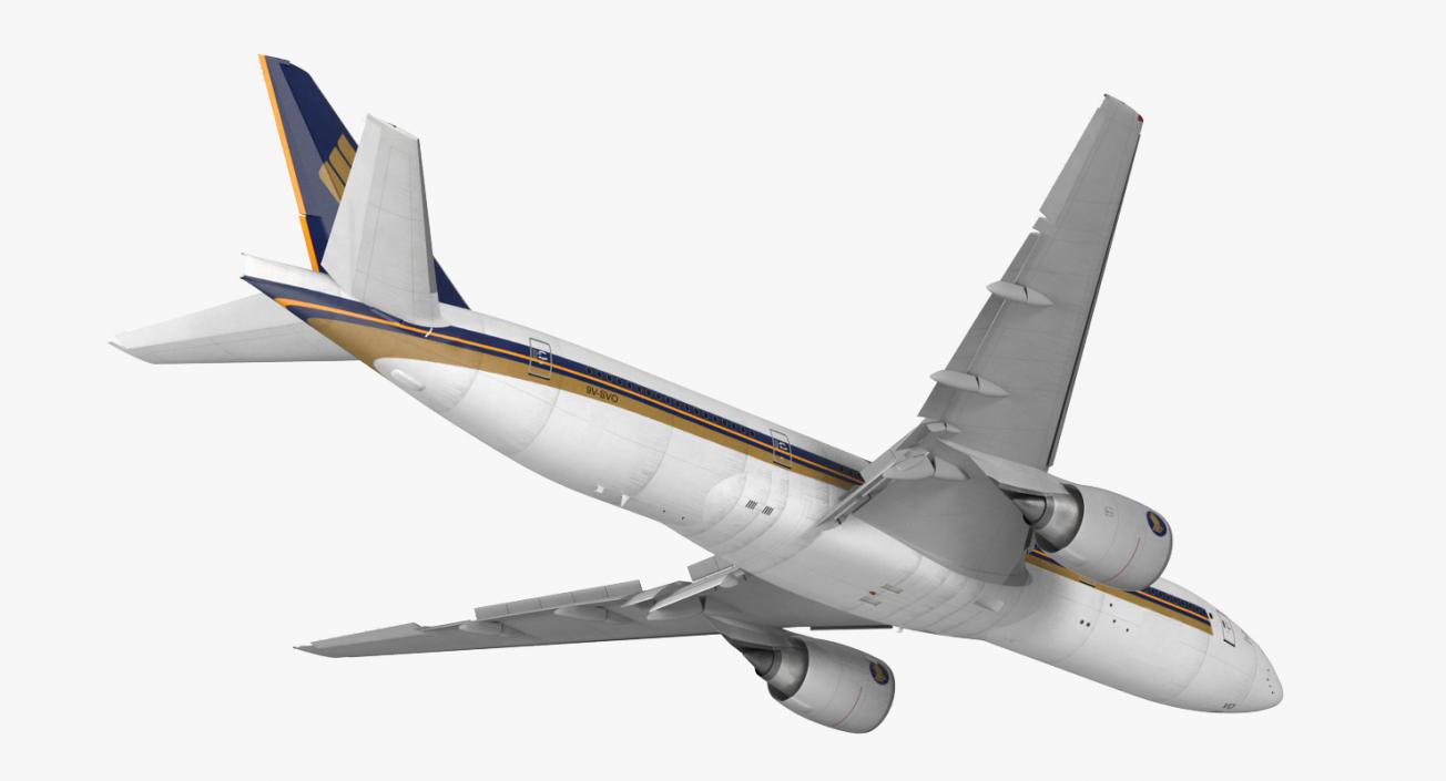 Boeing 777 200ER Singapore Airlines Rigged 3D