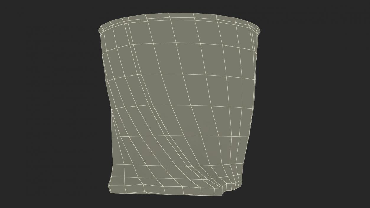 Twisted Rocks Misted Glass With Whiskey 3D model