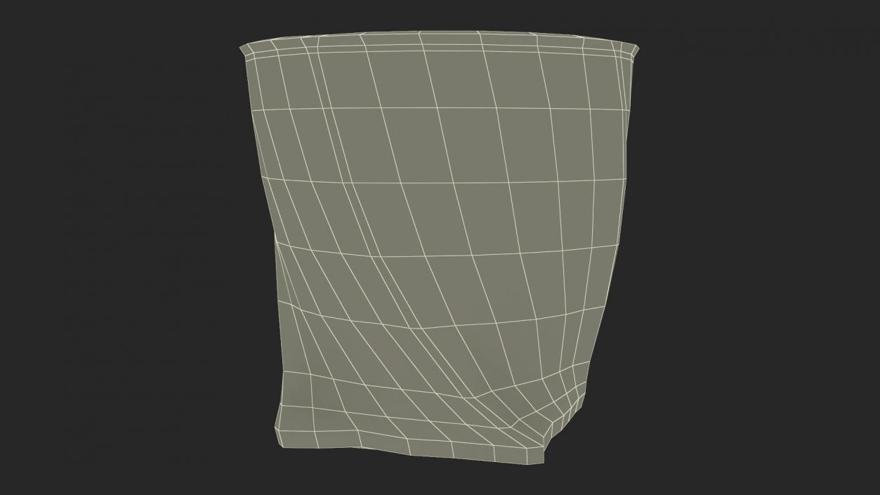 Twisted Rocks Misted Glass With Whiskey 3D model