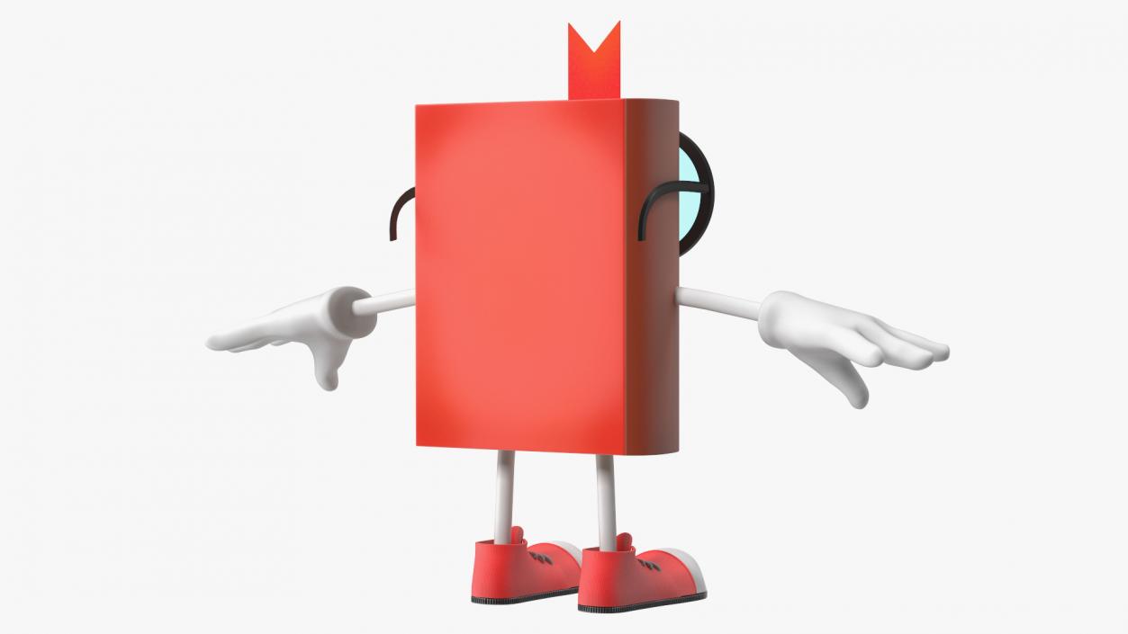 3D model Toon Red Book T-Pose