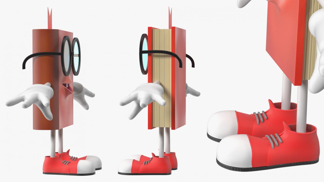 3D model Toon Red Book T-Pose