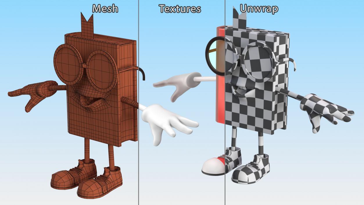 3D model Toon Red Book T-Pose