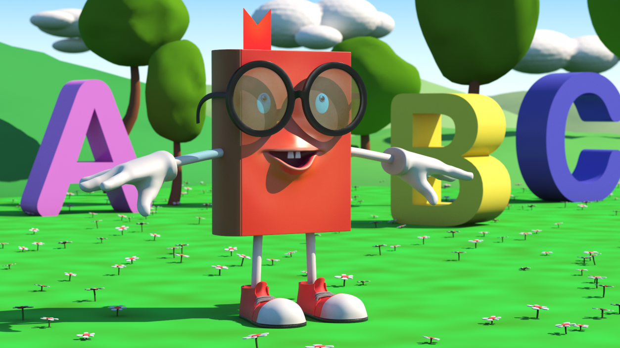 3D model Toon Red Book T-Pose