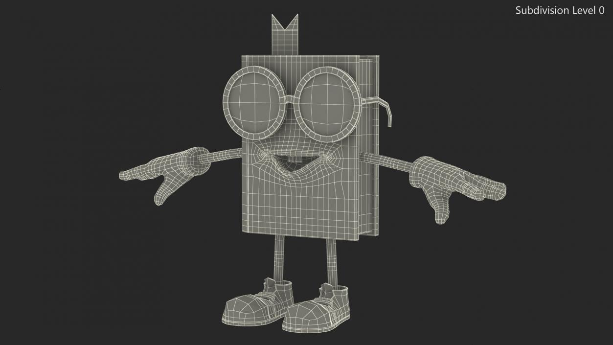 3D model Toon Red Book T-Pose