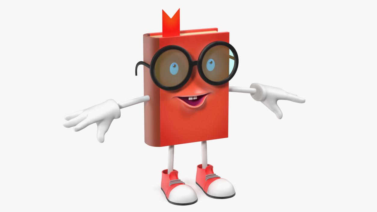 3D model Toon Red Book T-Pose