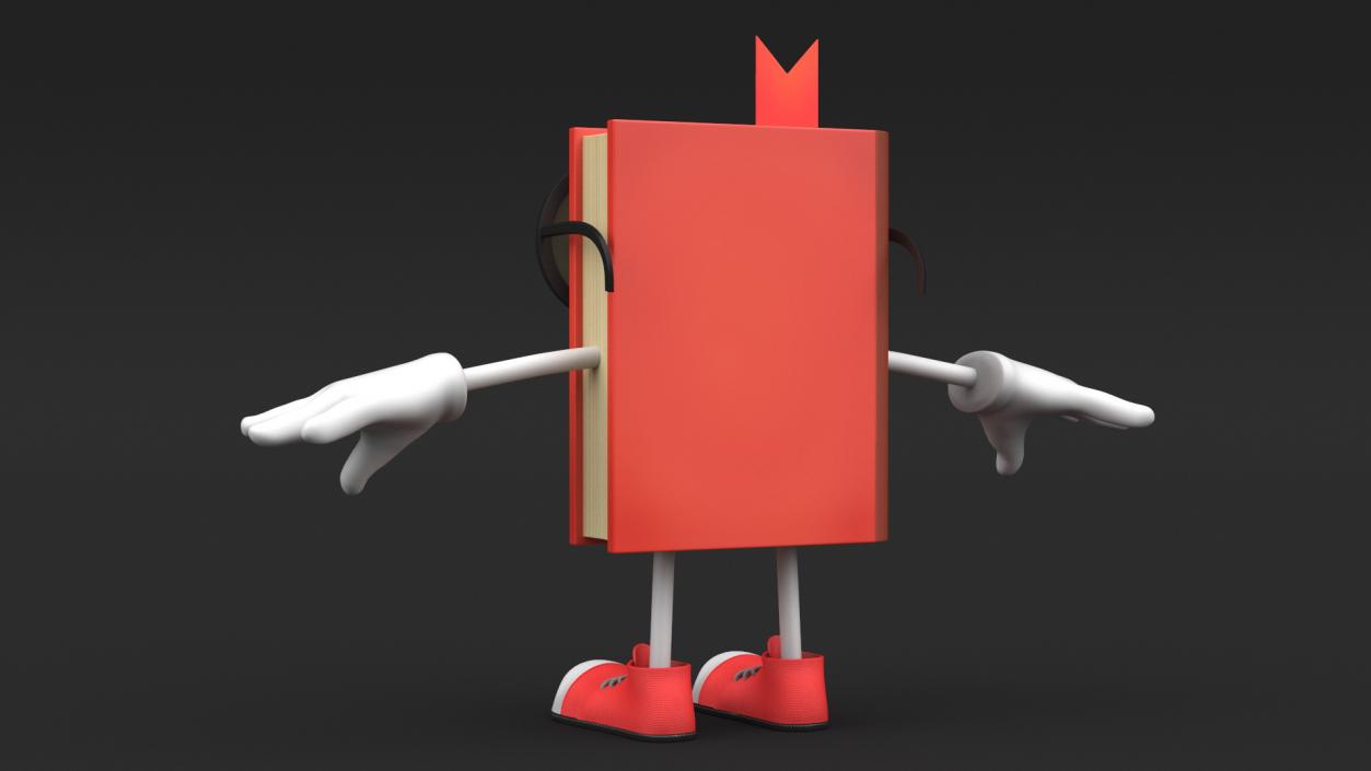 3D model Toon Red Book T-Pose