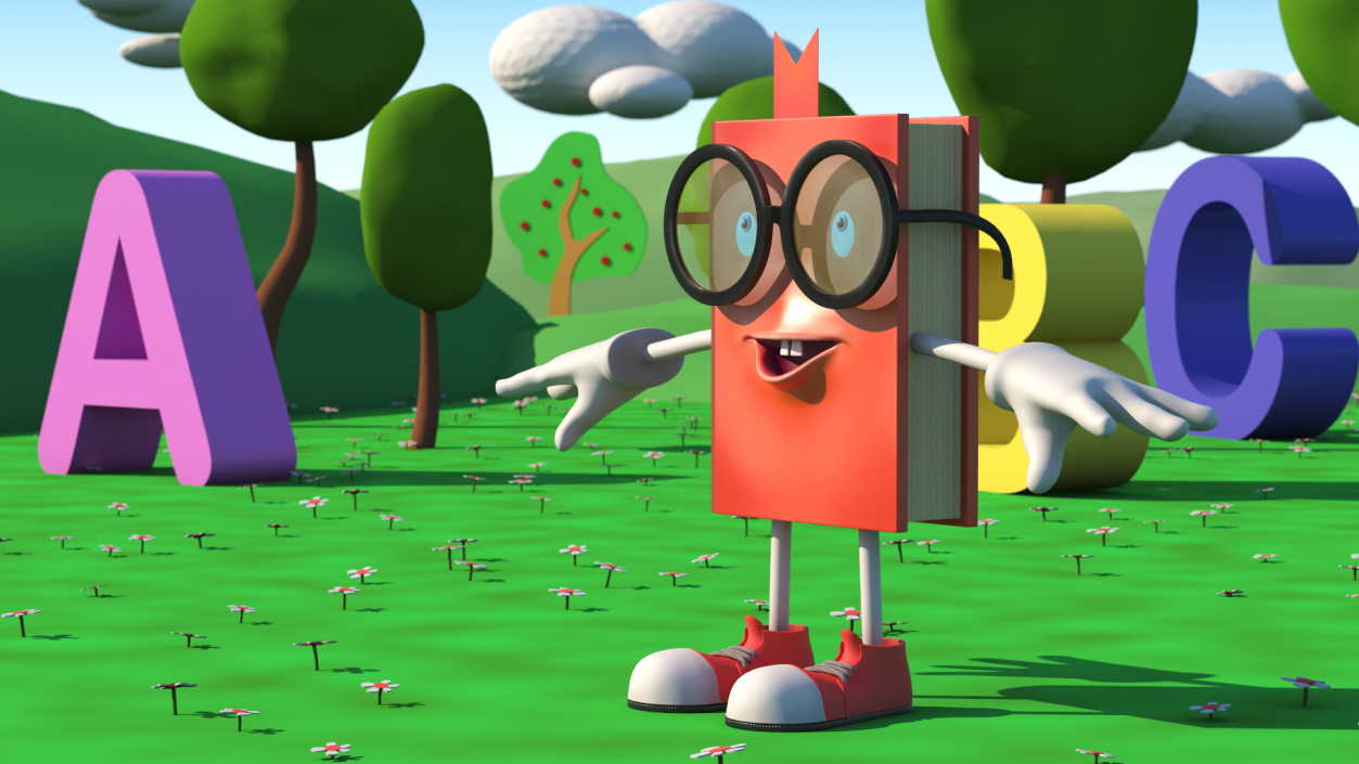 3D model Toon Red Book T-Pose