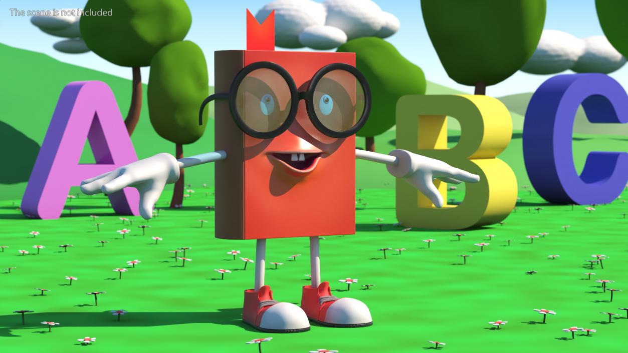 3D model Toon Red Book T-Pose