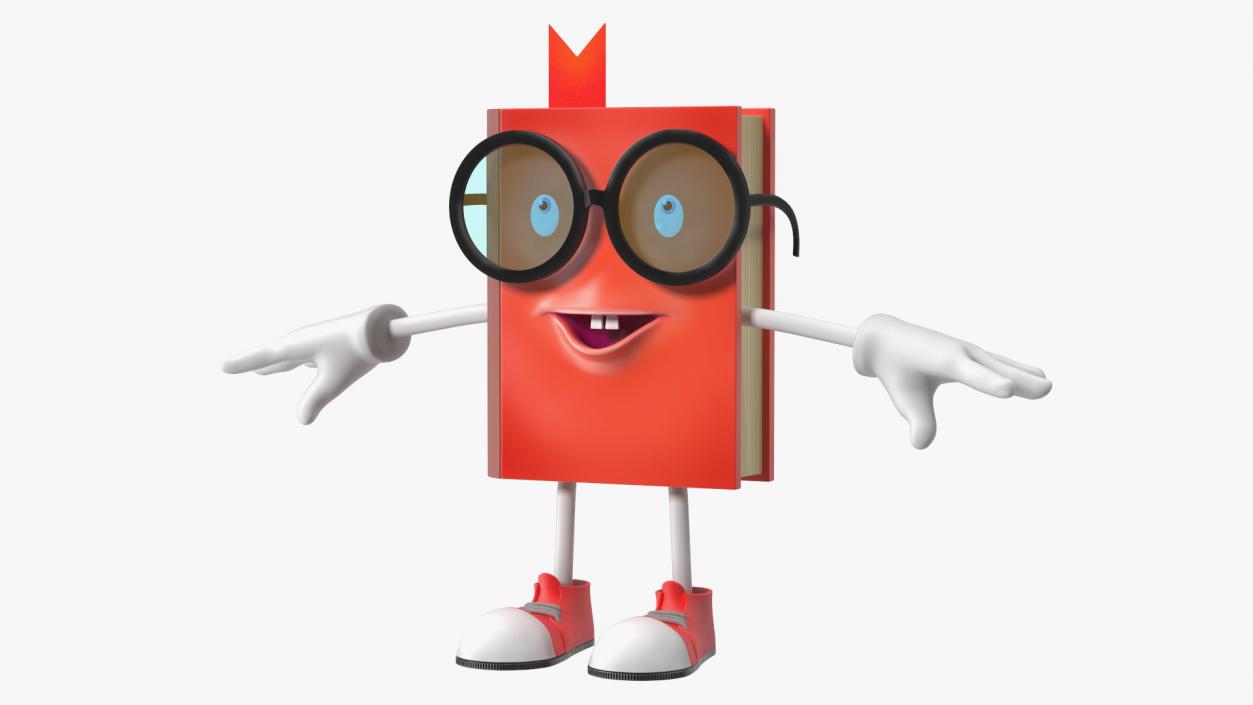 3D model Toon Red Book T-Pose