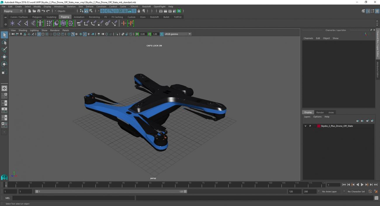 Skydio 2 Plus Drone Off State 3D model