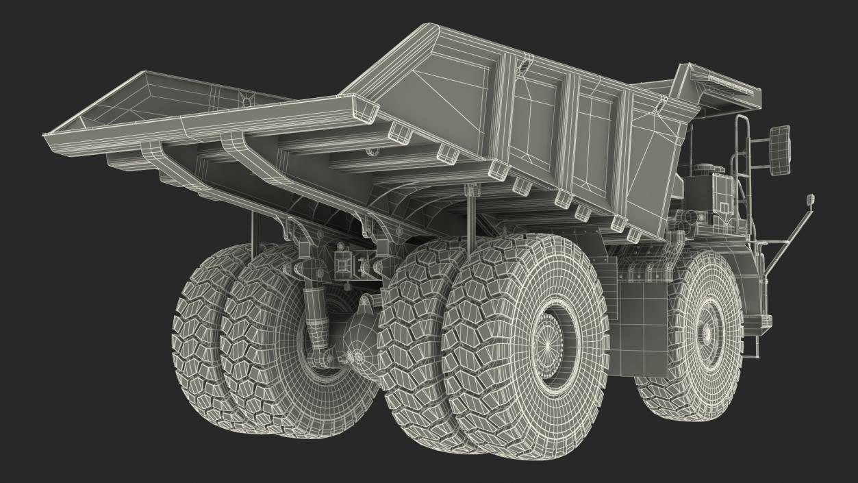 3D model Off Highway Dump Truck Clean Rigged