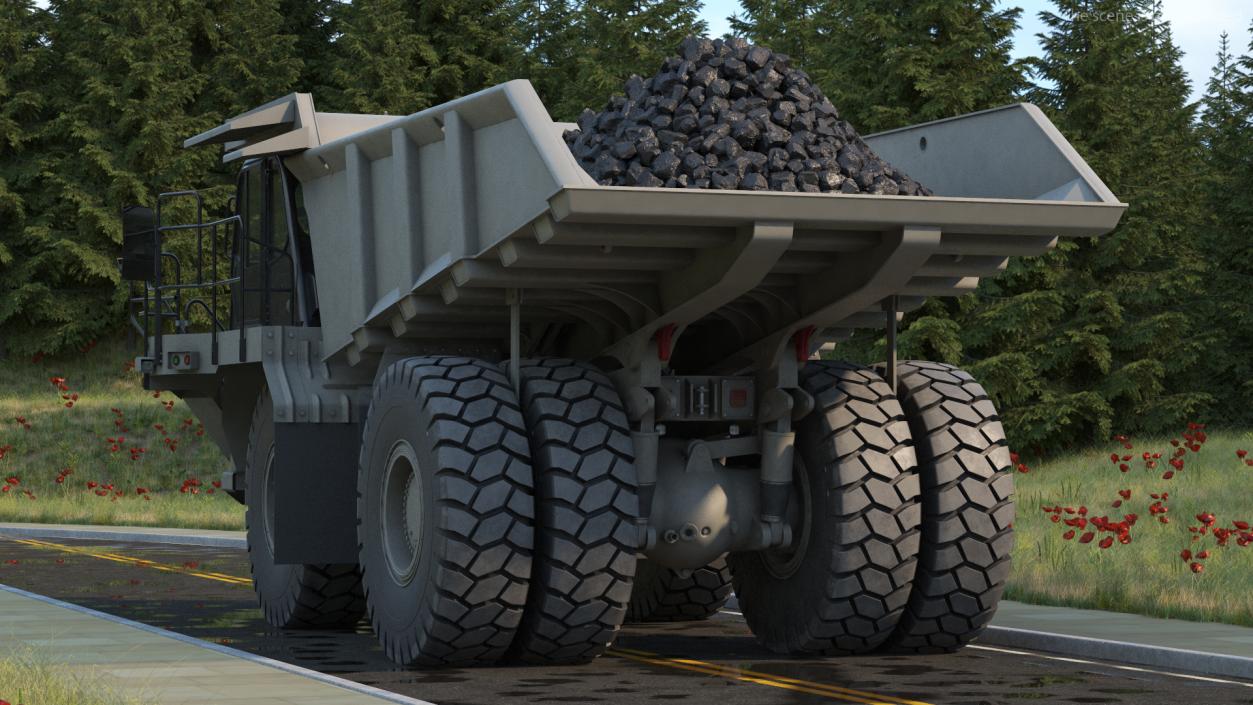 3D model Off Highway Dump Truck Clean Rigged