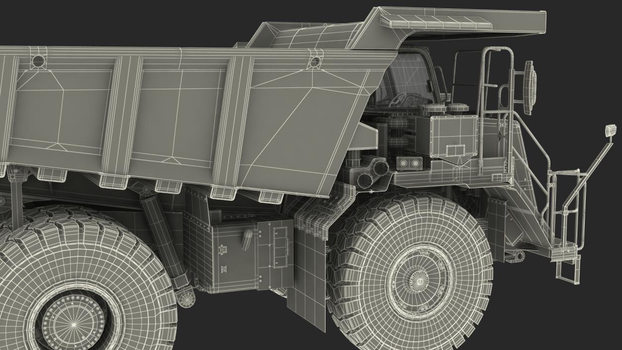 3D model Off Highway Dump Truck Clean Rigged