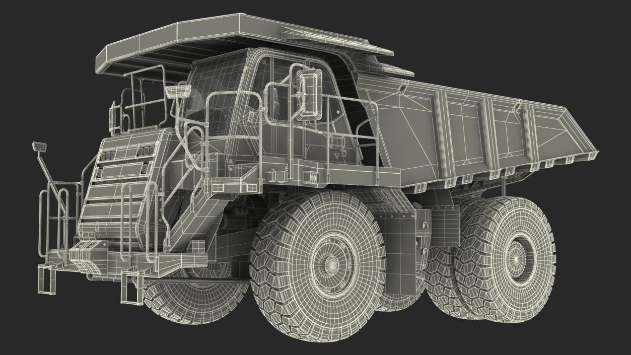 3D model Off Highway Dump Truck Clean Rigged