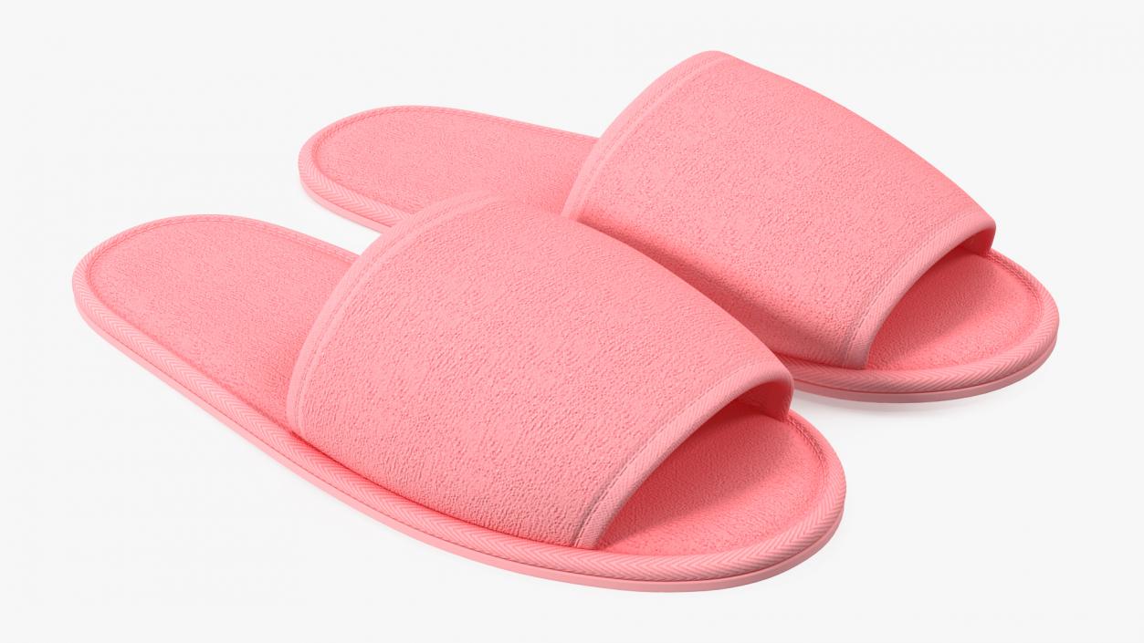 3D Pink Slippers model