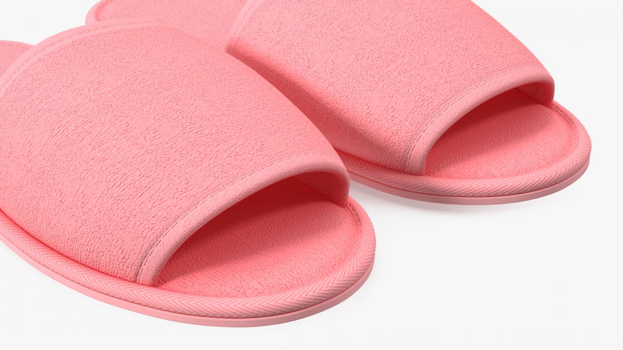 3D Pink Slippers model