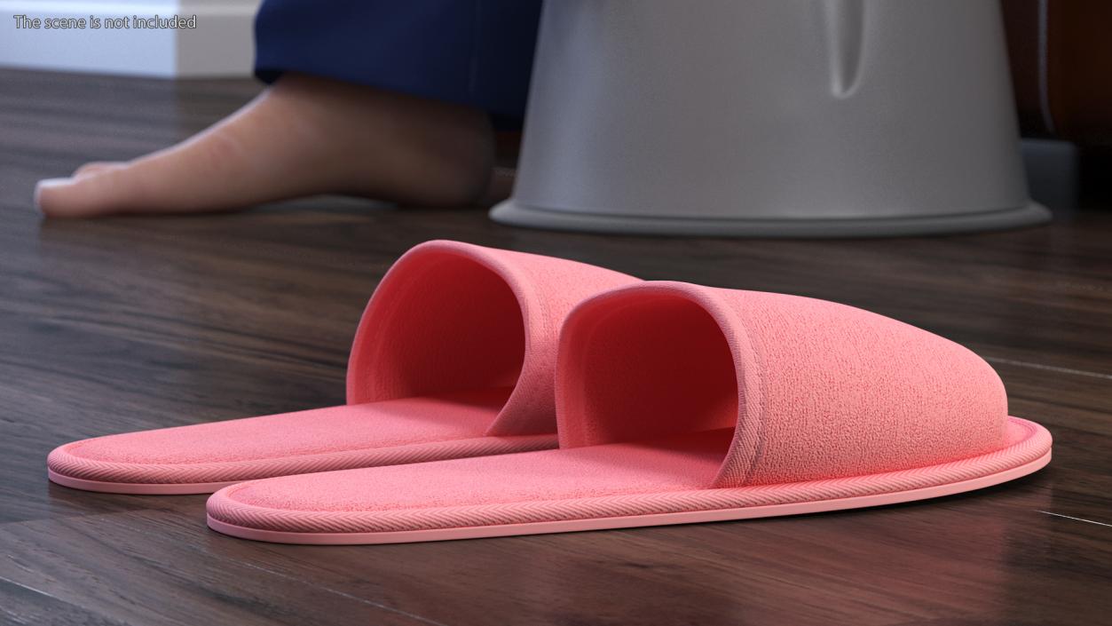 3D Pink Slippers model