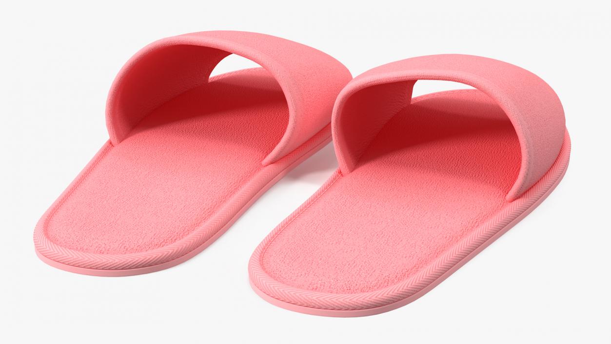 3D Pink Slippers model