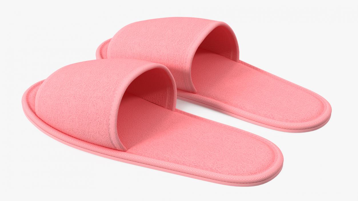 3D Pink Slippers model