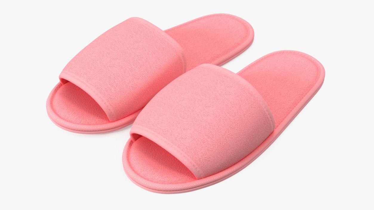 3D Pink Slippers model