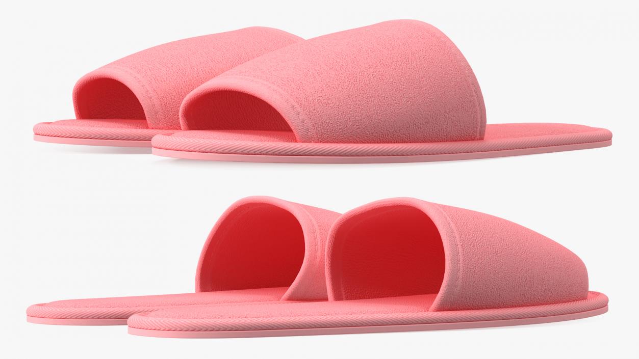 3D Pink Slippers model