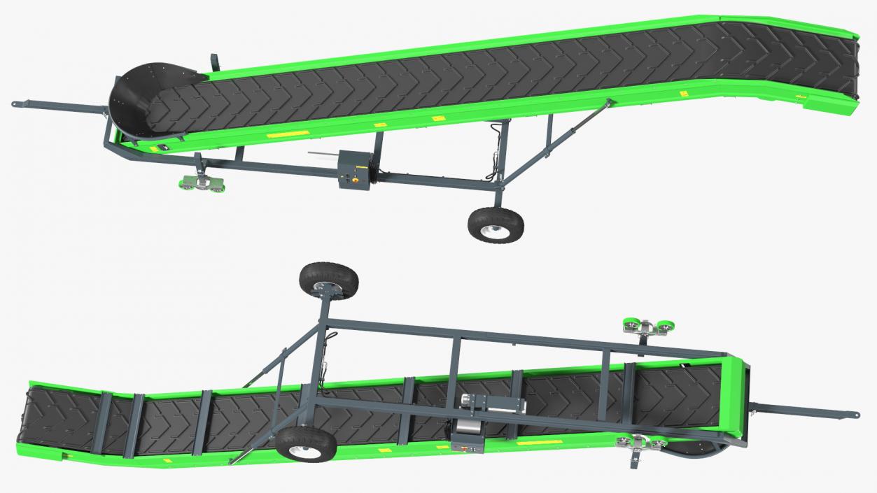 Farm Conveyor Belt System Rigged 3D