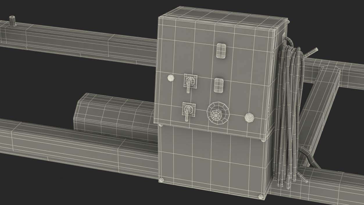 Farm Conveyor Belt System Rigged 3D