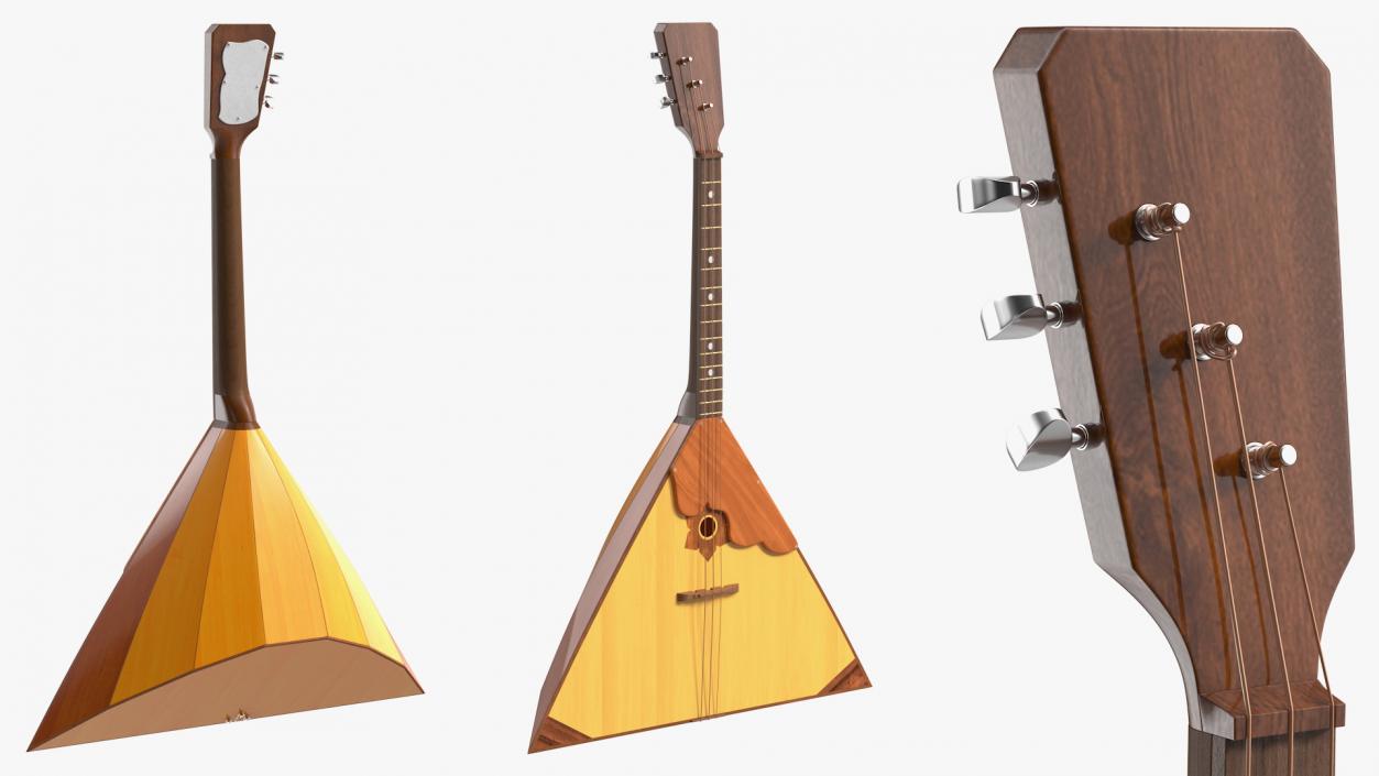 3D model Traditional Stringed Instruments Collection 5