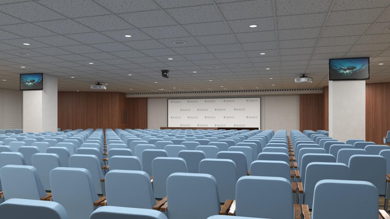 Conference Hall Filling Light 3D model