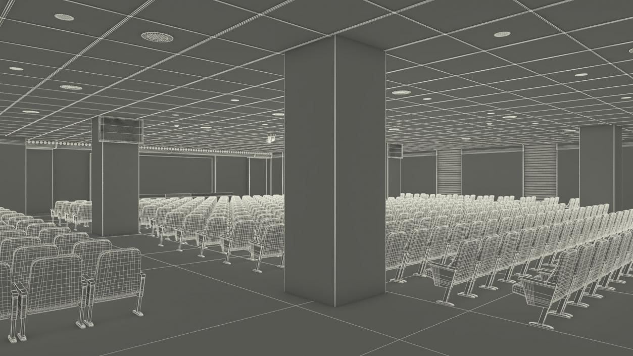 Conference Hall Filling Light 3D model