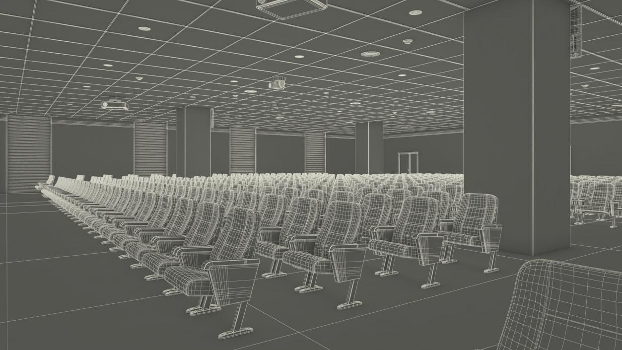 Conference Hall Filling Light 3D model