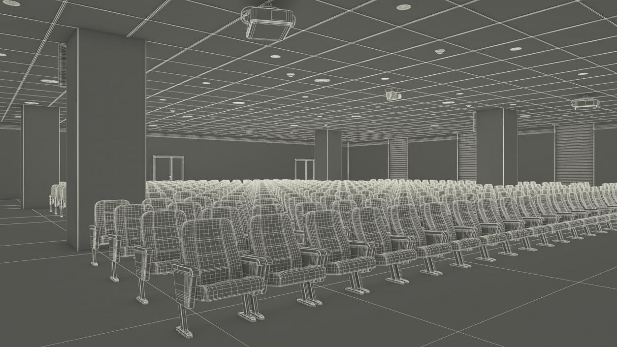 Conference Hall Filling Light 3D model