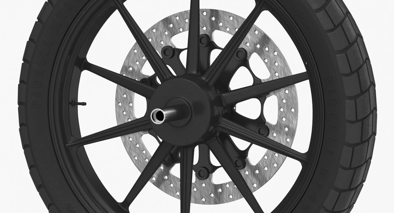 Motorcycle Front Wheel 2 3D model