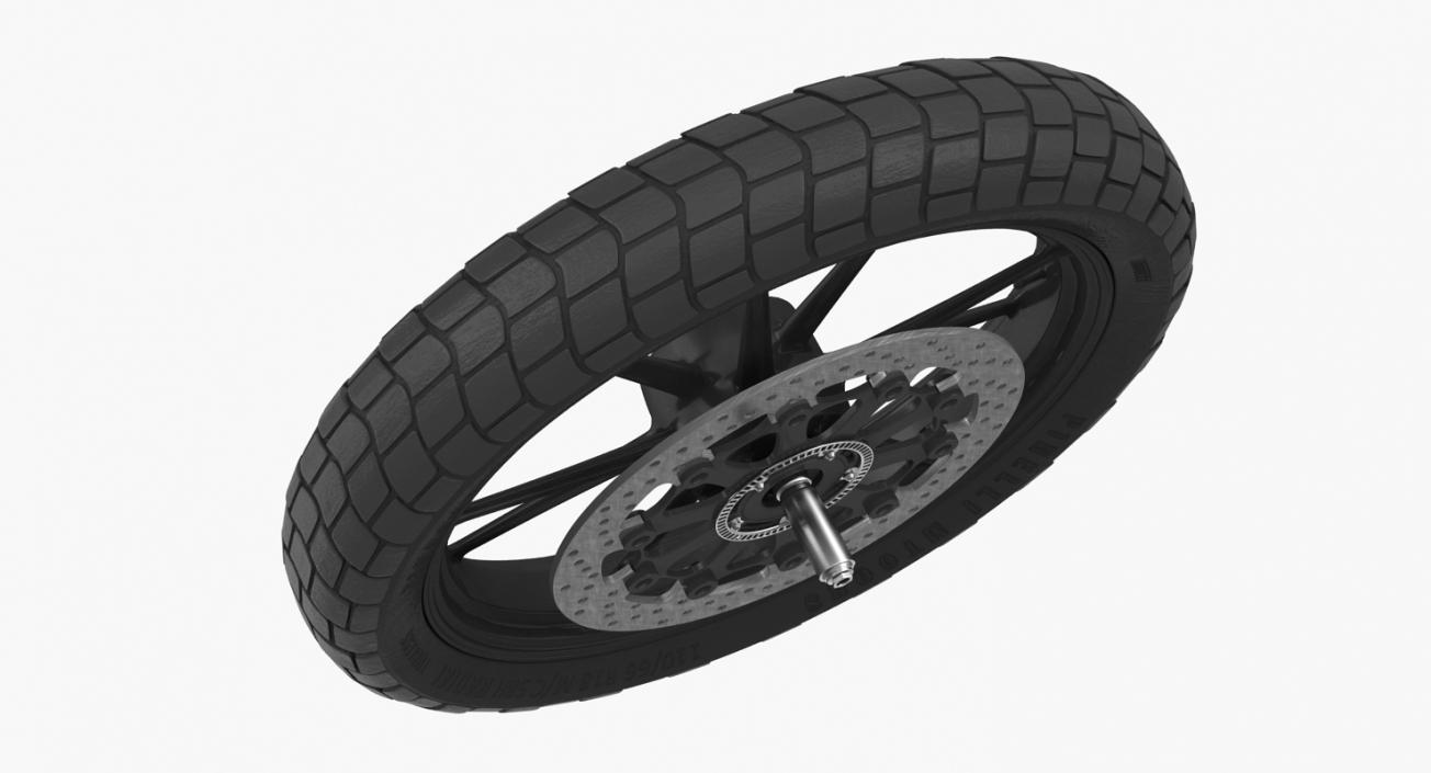 Motorcycle Front Wheel 2 3D model