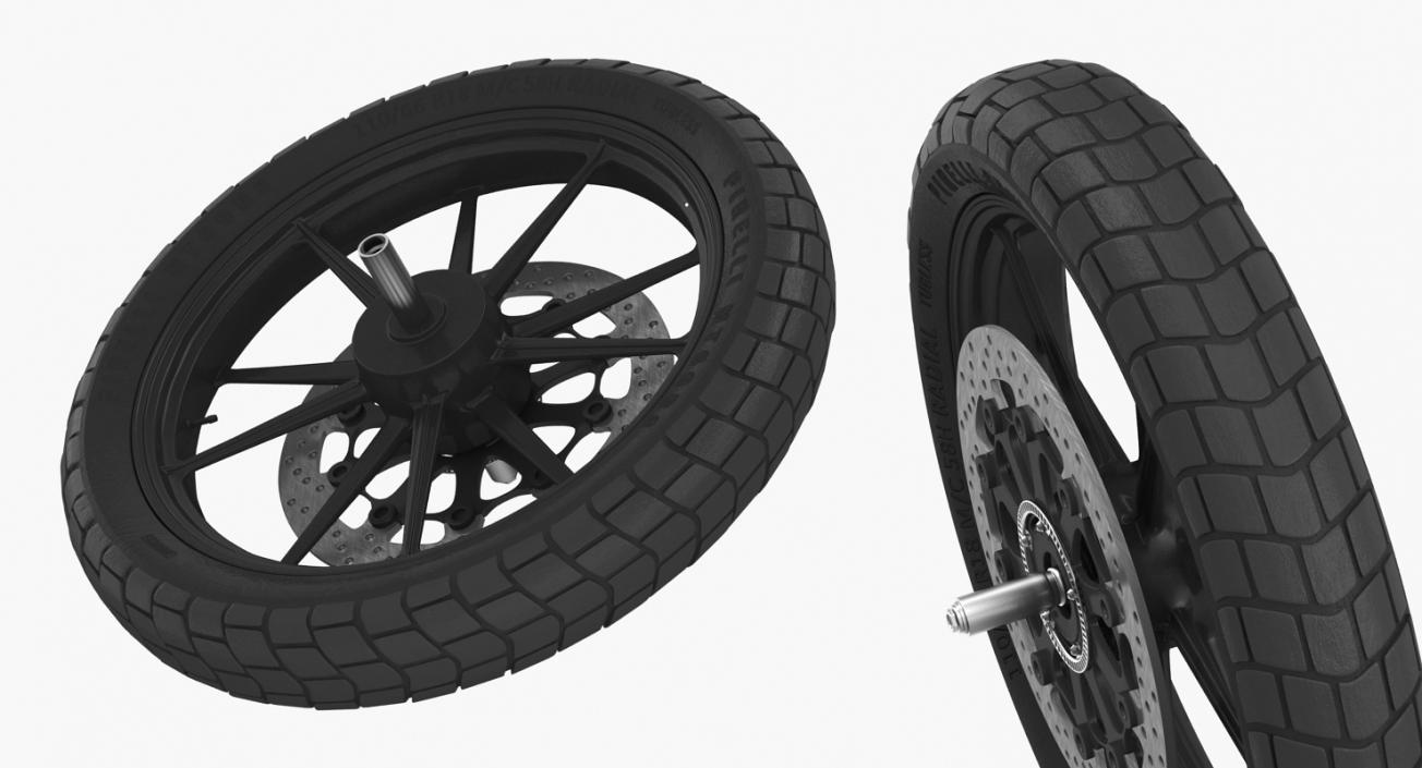 Motorcycle Front Wheel 2 3D model