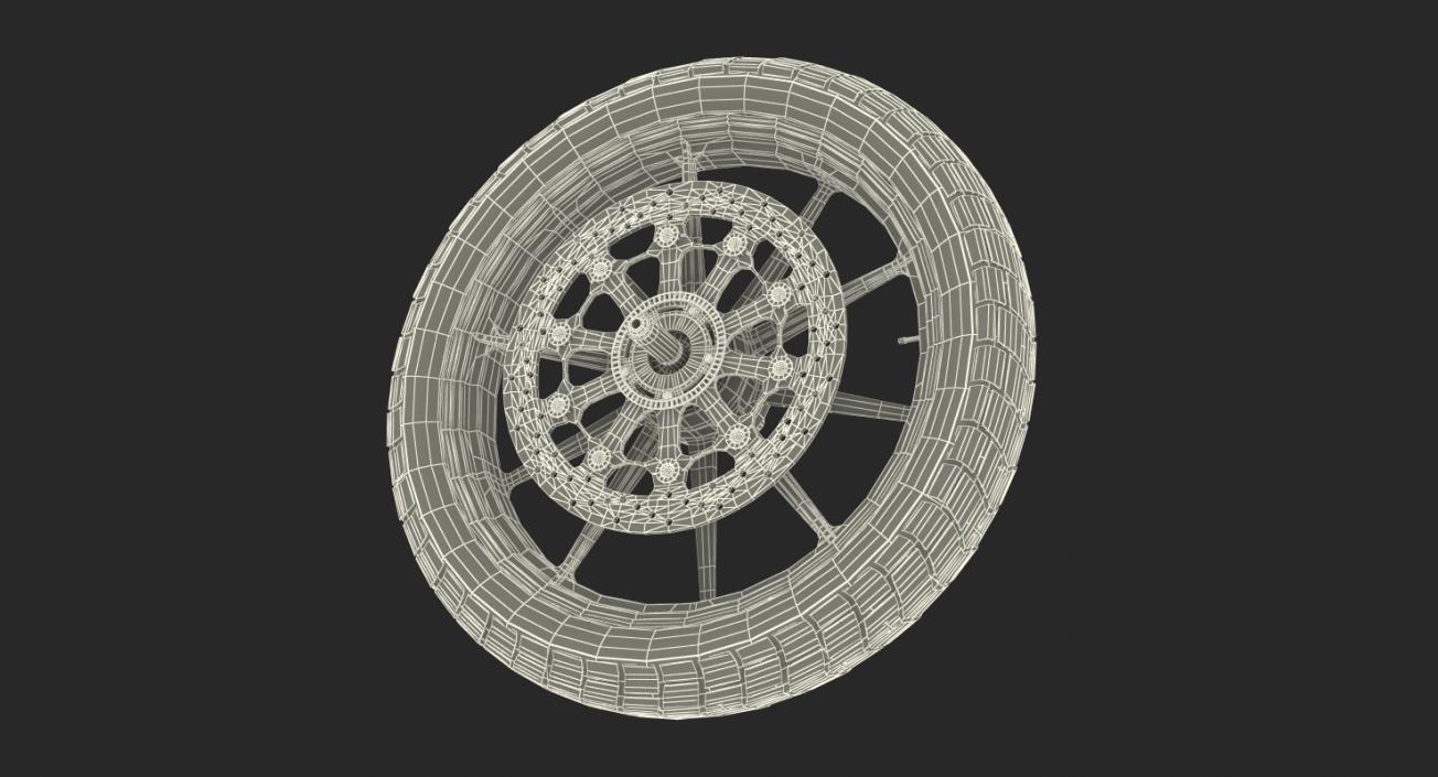 Motorcycle Front Wheel 2 3D model