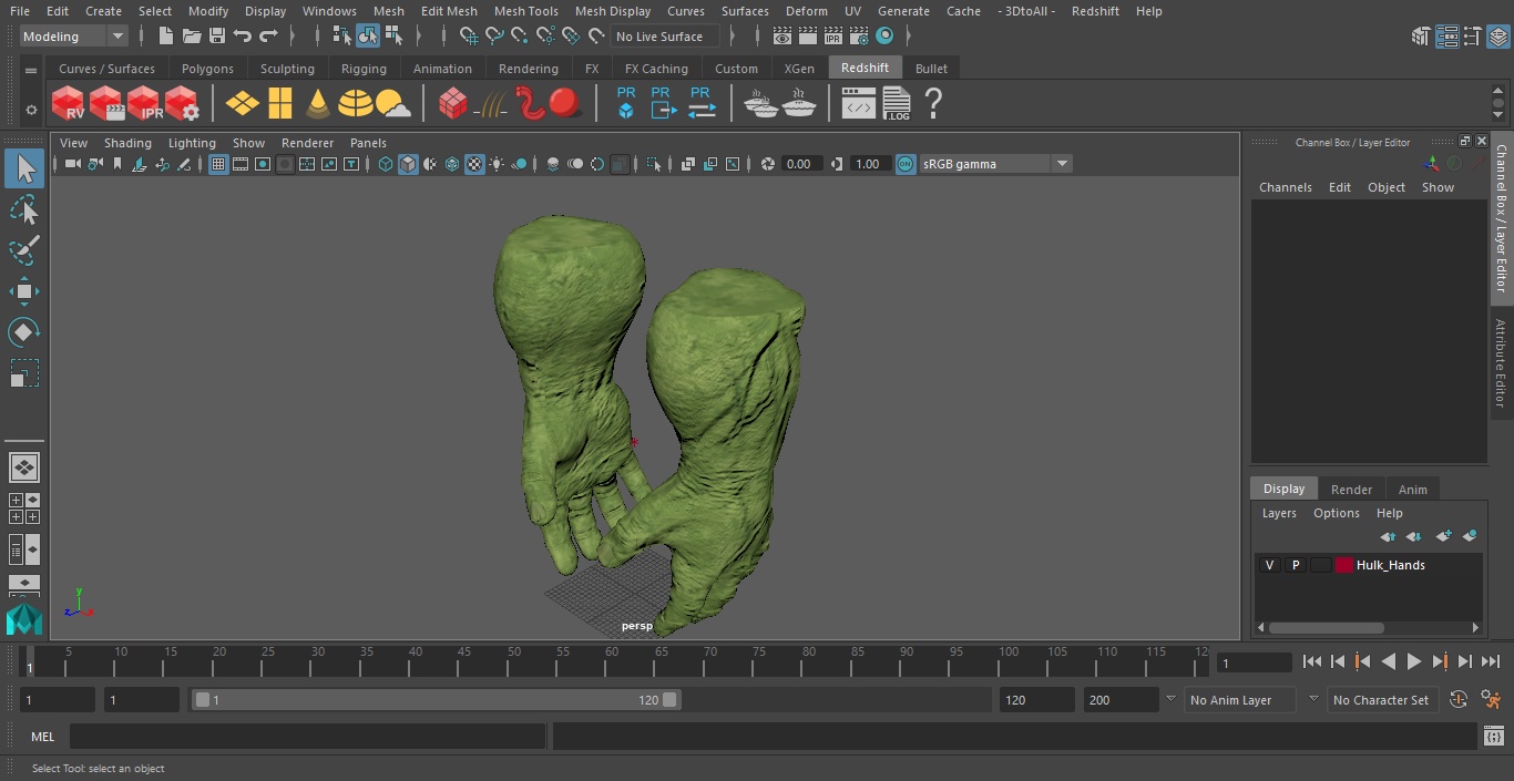 3D model Hulk Hands